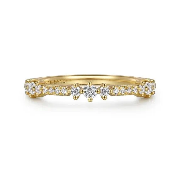Rings GABRIEL CO 14K Yellow Gold Diamond Ladies Ring
