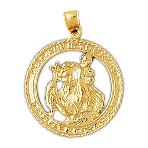 14K Gold St Christopher Medallion Goldia PreStyled Sets