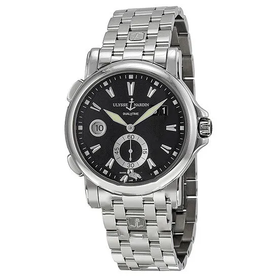 Bracelets Original Ulysse Nardin GMT Big Date Black Dial Stainless Steel Mens Watch 24355792 JMS always