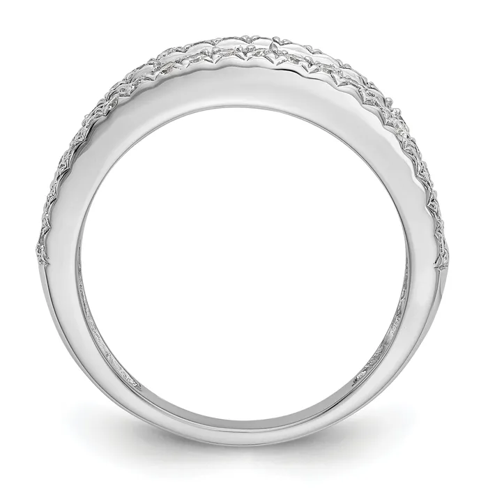Goldia Rings 14k White Gold 1 12 Ct Lab Grown Diamond VSSI G Fashion Band Ring