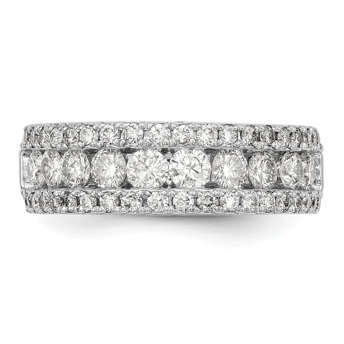 Goldia Rings 14k White Gold 1 12 Ct Lab Grown Diamond VSSI G Fashion Band Ring