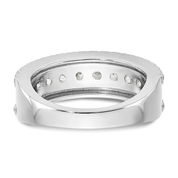Goldia Rings 14k White Gold 1 12 Ct Lab Grown Diamond VSSI G Fashion Band Ring