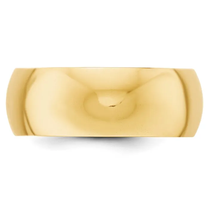 Goldia Rings Solid 10K Yellow Gold 8mm HalfRound Wedding MensWomens Wedding Band Ring Size 115 Goldia Rings Solid 10K Yellow Gold 8mm HalfRound Wedding MensWomens Wedding Band Ring Size 115