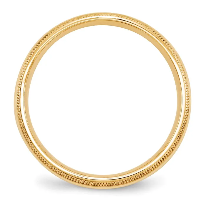 Goldia Rings Solid 14K Yellow Gold 5mm Double Milgrain Comfort Fit MensWomens Wedding Band Ring Size 55 Goldia Rings Solid 14K Yellow Gold 5mm Double Milgrain Comfort Fit MensWomens Wedding Band Ring Size 55