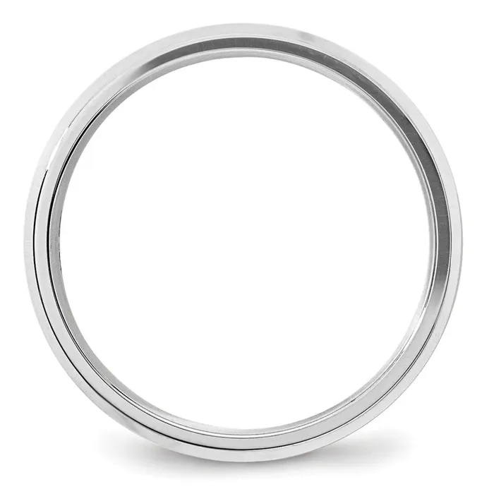 Goldia Rings Solid 18K White Gold 5mm Bevel Edge Comfort Fit MensWomens Wedding Band Ring Size 65 Goldia Rings Solid 18K White Gold 5mm Bevel Edge Comfort Fit MensWomens Wedding Band Ring Size 65