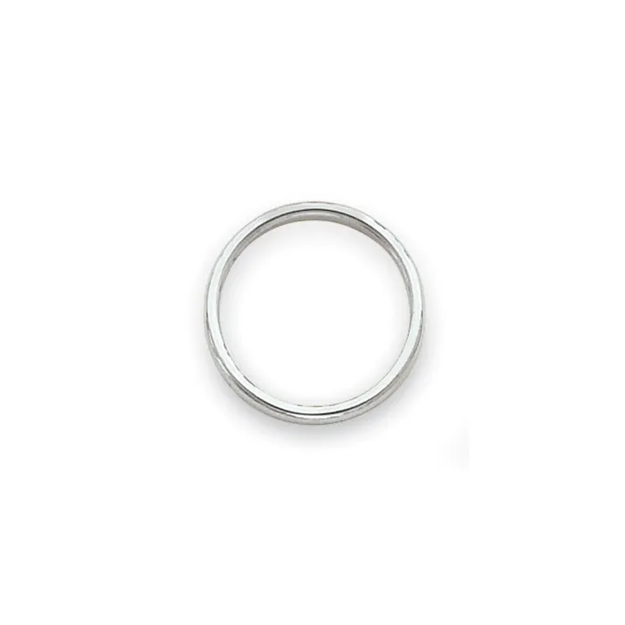 Goldia Rings Solid 18K Yellow Gold White Gold Polished 2mm MensWomens Wedding Band Ring Size 75