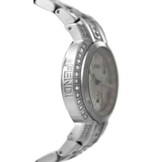 JMS always Watches Original Preowned Fendi Zucca Orologi Chronograph Quartz Pink Dial Ladies Watch 4500L JMS always Watches Original Preowned Fendi Zucca Orologi Chronograph Quartz Pink Dial Ladies Watch 4500L