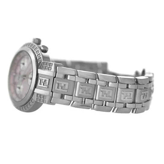 JMS always Watches Original Preowned Fendi Zucca Orologi Chronograph Quartz Pink Dial Ladies Watch 4500L JMS always Watches Original Preowned Fendi Zucca Orologi Chronograph Quartz Pink Dial Ladies Watch 4500L