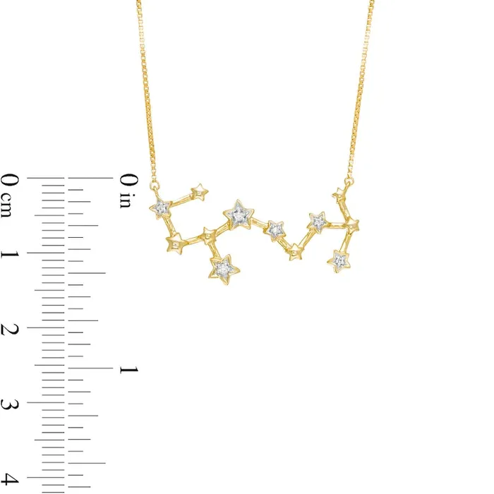 Necklaces Goldia 005 CT TW Natural Diamond Scorpio Constellation Necklace in Sterling Silver with 14K Gold Plate Necklaces Goldia 005 CT TW Natural Diamond Scorpio Constellation Necklace in Sterling Silver with 14K Gold Plate