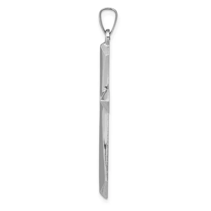 Necklaces Goldia 14k White Gold Polished Passion Cross Pendant