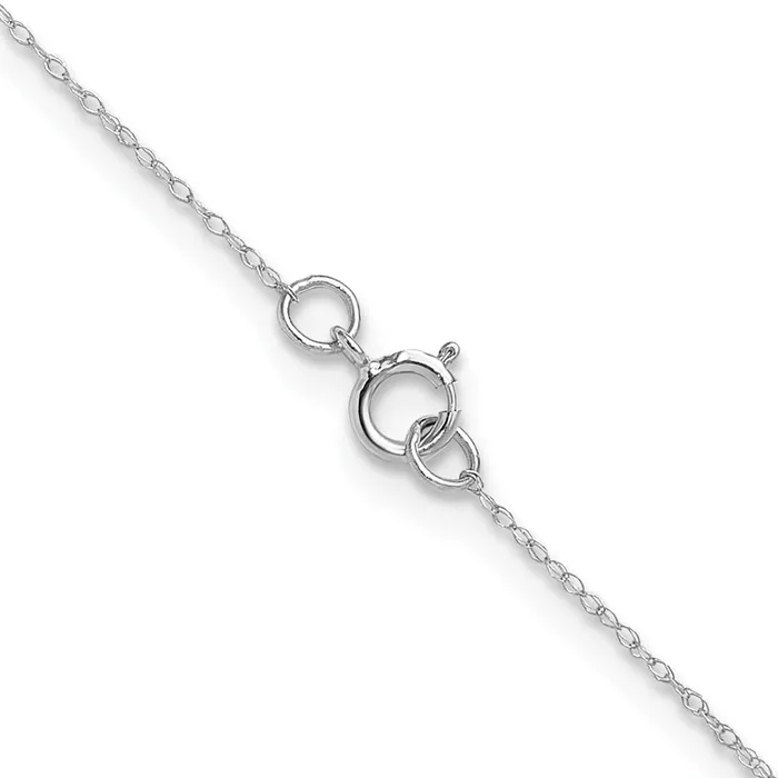 Necklaces QGold 14k White Gold 4 mm Carded Cable Rope Children Necklace Chain nan Necklaces QGold 14k White Gold 4 mm Carded Cable Rope Children Necklace Chain nan