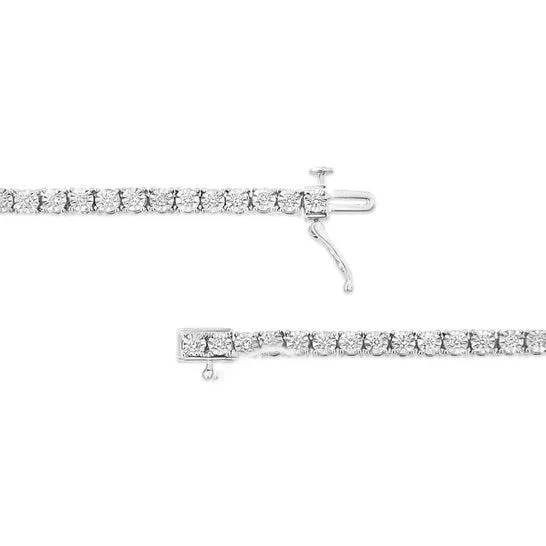 Original 925 Sterling Silver 10 Cttw Lab Grown Diamond IllusionSet Miracle Plate Tennis Bracelet GH Color VS1VS2 Clarity Size 725 JMS always Bracelets Original 925 Sterling Silver 10 Cttw Lab Grown Diamond IllusionSet Miracle Plate Tennis Bracelet GH Color VS1VS2 Clarity Size 725 JMS always Bracelets