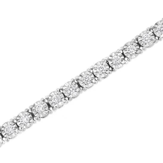 Original 925 Sterling Silver 10 Cttw Lab Grown Diamond IllusionSet Miracle Plate Tennis Bracelet GH Color VS1VS2 Clarity Size 725 JMS always Bracelets Original 925 Sterling Silver 10 Cttw Lab Grown Diamond IllusionSet Miracle Plate Tennis Bracelet GH Color VS1VS2 Clarity Size 725 JMS always Bracelets