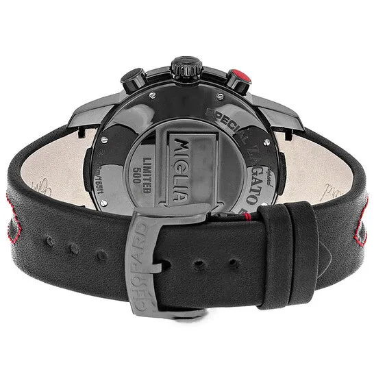 Original Chopard Mille Miglia Zagato Automatic Silver Dial DLCcoated Stainless Steel Mens Watch 1685503004 JMS always Bracelets