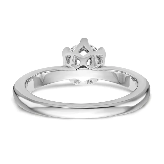 Rings Goldia 200ct CZ Solid Real 14k White Gold Solitaire Engagement Ring