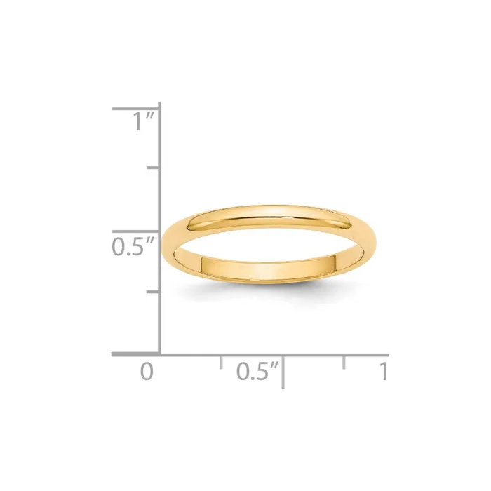 Rings Goldia Solid 10K Yellow Gold 25mm Half Round MensWomens Wedding Band Ring Size 125 Rings Goldia Solid 10K Yellow Gold 25mm Half Round MensWomens Wedding Band Ring Size 125