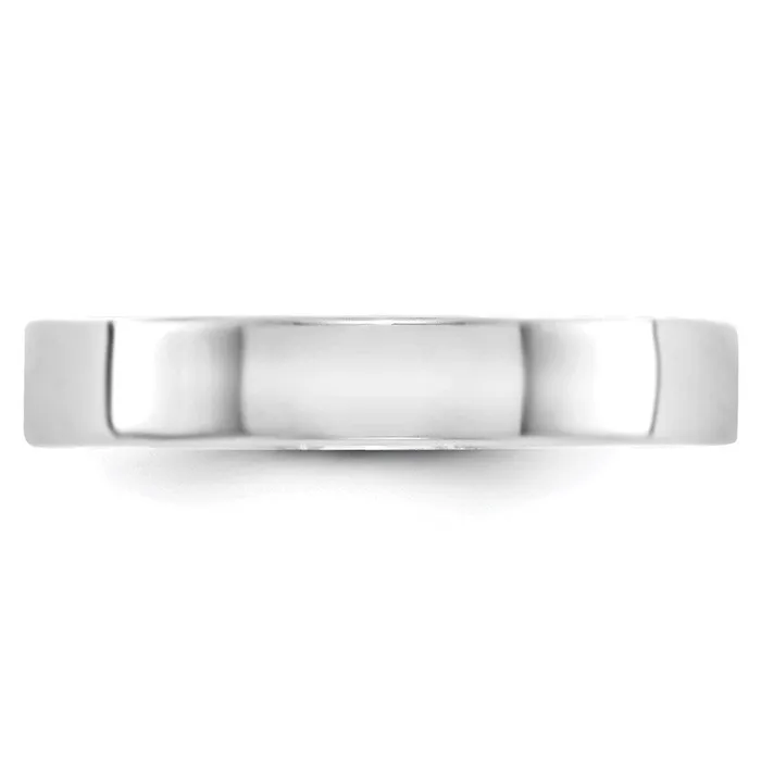 Rings Solid 10K White Gold 4mm Light Weight Flat MensWomens Wedding Band Ring Size 65 Goldia Rings Solid 10K White Gold 4mm Light Weight Flat MensWomens Wedding Band Ring Size 65 Goldia