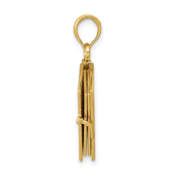 14k Yellow Gold 3D Lords Prayer Bible Pendant TreasureFineJewelers Necklaces