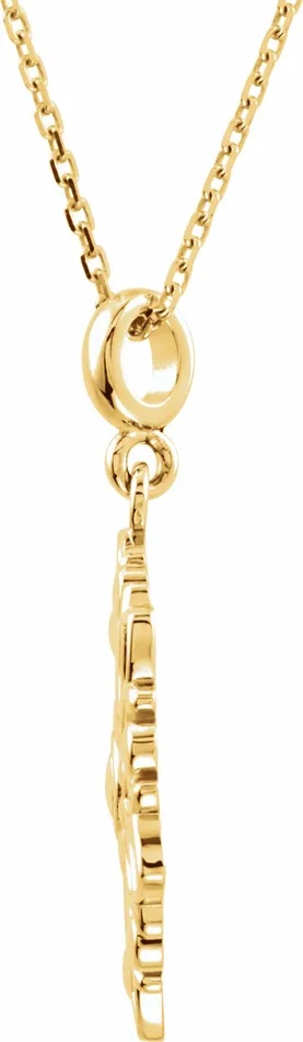 14K Yellow Gold Decorative 18 Necklace TreasureFineJewelers Necklaces