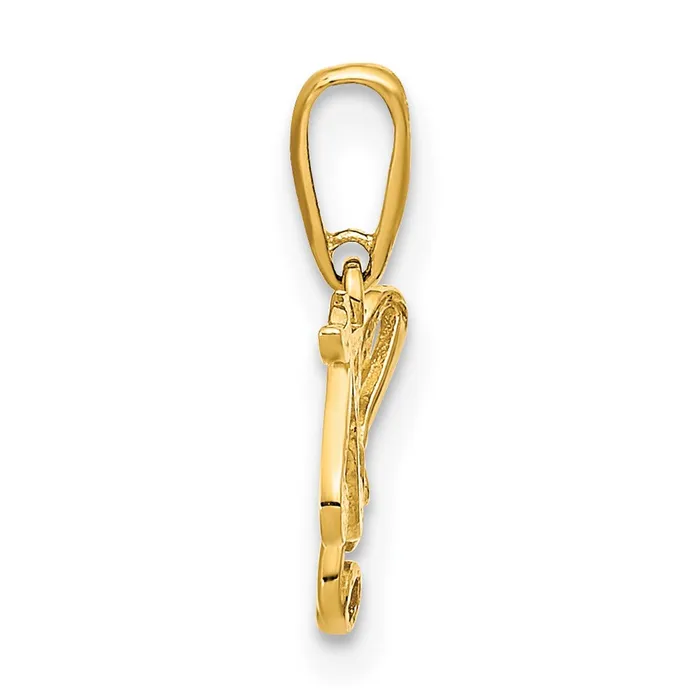 14k Yellow Gold Polished Music Notes Pendant TreasureFineJewelers PreStyled Sets