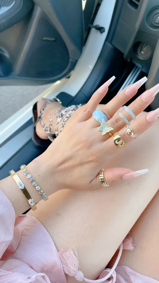 Blue Paved Butterfly Ring MP Jewelry Rings