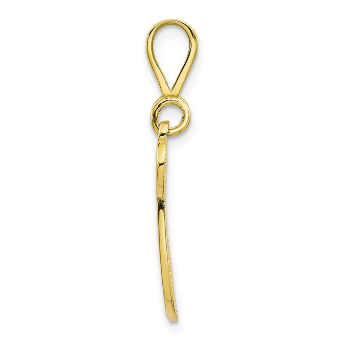 Necklaces TreasureFineJewelers 10k Yellow Gold Initial W Pendant