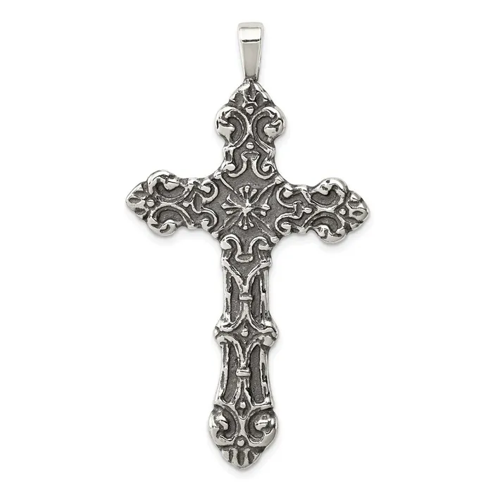 Sterling Silver Cross Pendant TreasureFineJewelers Necklaces