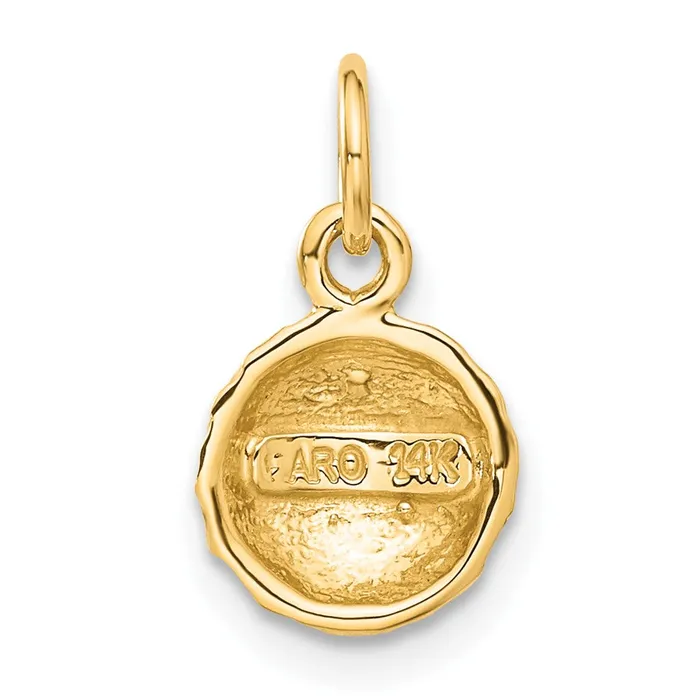 TreasureFineJewelers Charm Necklaces 14k Golf Ball Charm