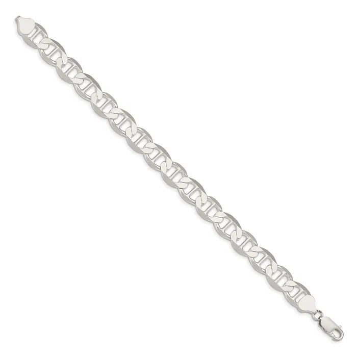 TreasureFineJewelers Rings Sterling Silver 995mm Flat Anchor Chain