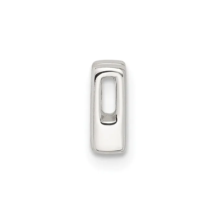 TreasureFineJewelers Rings Sterling Silver Ecoated Letter M Slide Charm